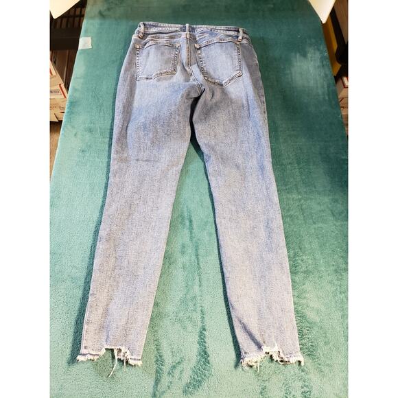 Loft Jeans Size 4 Womens Blue Stretch Pants Ladies Denim Mid Rise Curvy Skinny - Picture 12 of 13